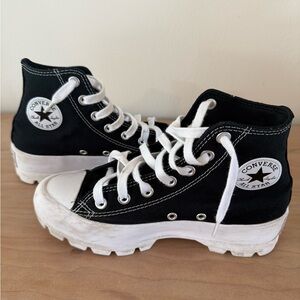Converse Black and White Chunky High-Tops